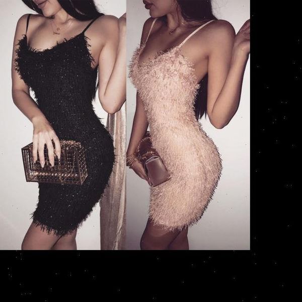 

women dress new fashion woman clothes 2021 womens bodycon sleeveless evening party club wear short dress good quality, Black;gray
