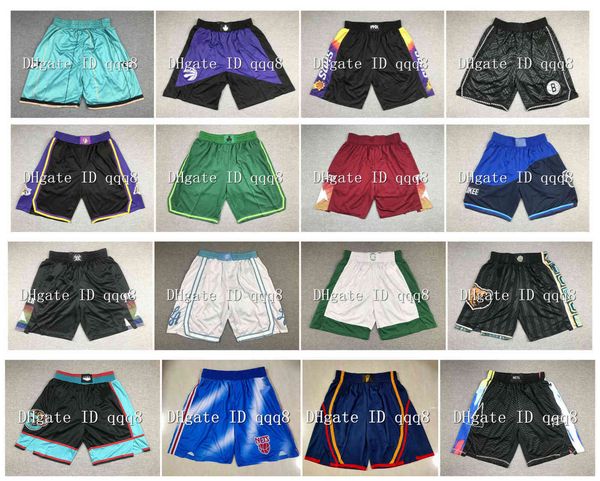 

team basketball shorts men's shorts pantaloncini da basket sport shorts college pants all star white black 100% stitched