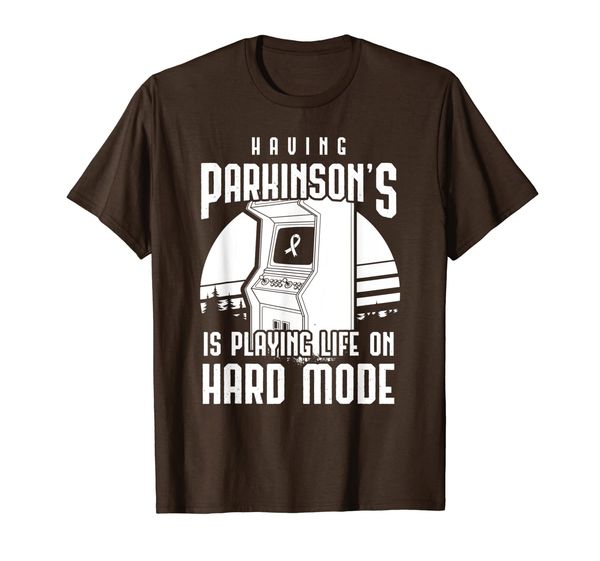 

having parkinson's is playing life on hard mode t-shirt, White;black