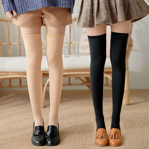 

thickened plush snow autumn winter medium nylon home knee, Black;white