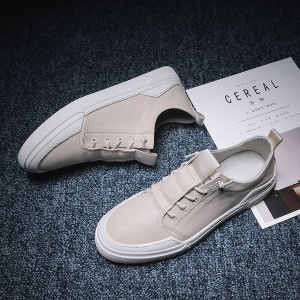 

men vulcanized shoes white s men flats sport shoes autumn leisure comfort korean version flats shoes men chaussures *, Black