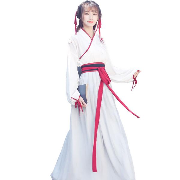 

casual dresses ancient costume hanfu martial arts style improvement daily student business attire graduation performance party dress, Black;gray