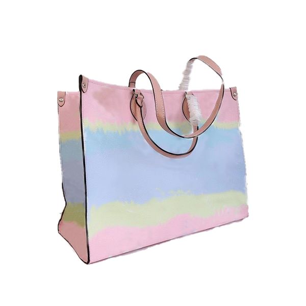 

onthego large capacity tote bag fashion women leather handbag lady shopping bags interior zipper pocket 9 colors 2 size fashion bags