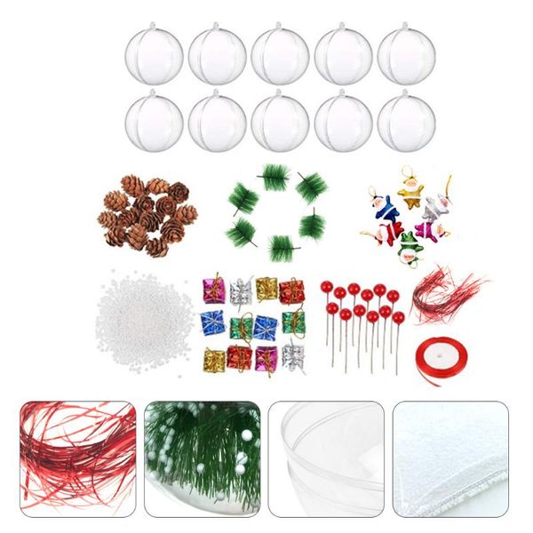 

gift wrap 1 pack of color christmas ornaments balls diy bath mold ornament