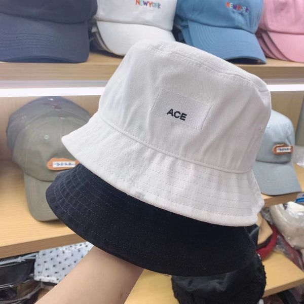 

factory wholesale 50% off hat female autumn winter korean simple letter embroidered fisherman's hat lovers fashion versatile basin men&, Blue;gray