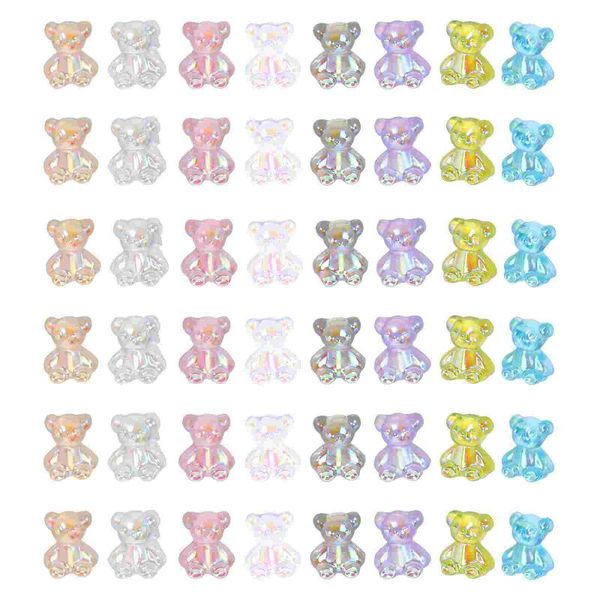 

nail art decorations 96pcs bear decor creative delicate manicure ornament for, Silver;gold