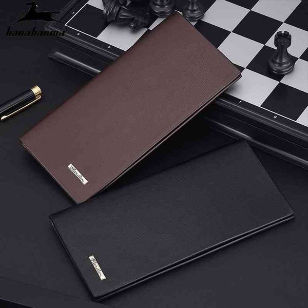 

mens wallet slim long thin male of natural leather purse wallets clutch carteira billeteras para hombre, Red;black