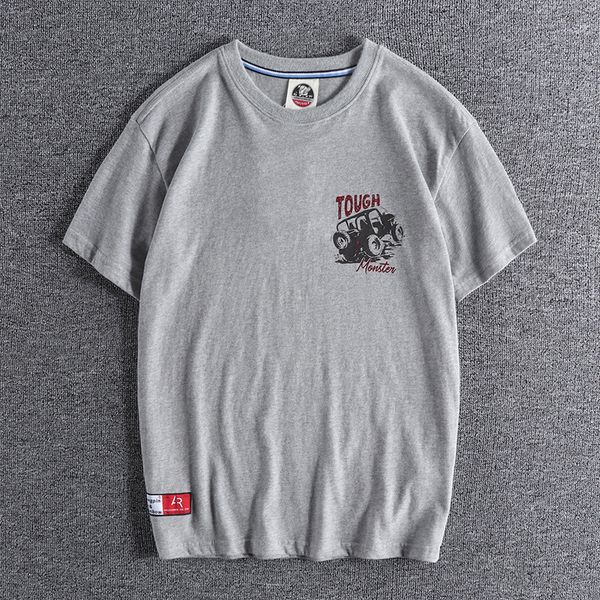

2021 large back print fashion short sleeve t-shirt men's simple summer casual round neck clothe for promotion wholesale 0893 0an0, White;black