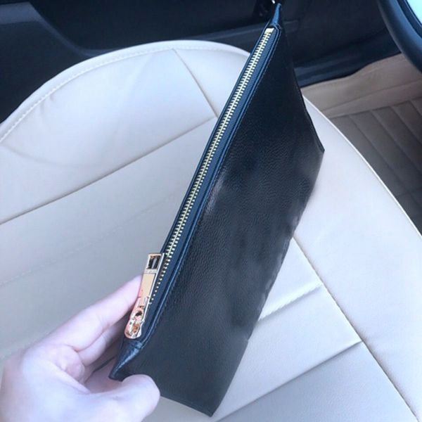 

women men handbags purses fashion men women clutch bag classic document bags wallet cover bag caoted letter characters purse with dust bag, Red;black