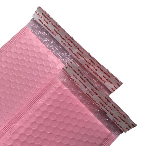 

storage bags 10pcs pink poly bubble mailers padded envelopes bulk lined wrap polymailer for packaging maile self seal
