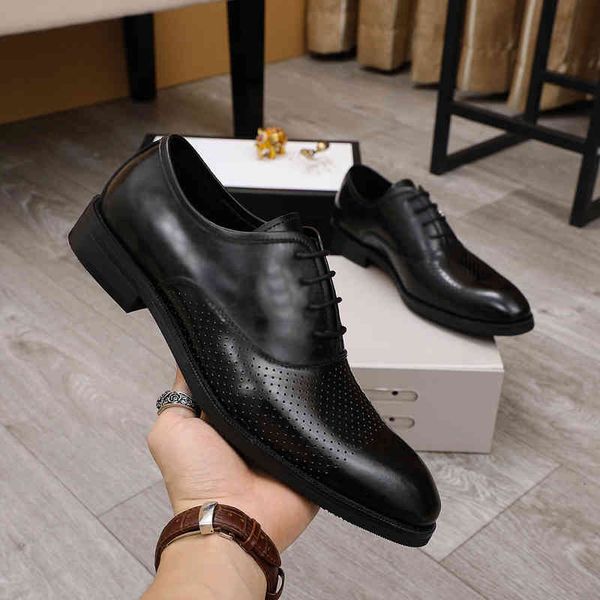 

dress shoes men's formal shoes, business men leather soft-soled high-rise shoess, comfortable, breathable, wear-resistant, non-sli, Black