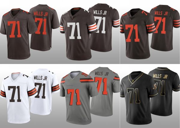 

cleveland browns men jedrick wills golden edition women youth jersey, Black