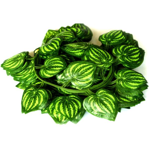 

windowill leaves garland maple grape leaf grass plants green leaf vine fake foliage garden for wedding party home decoration
