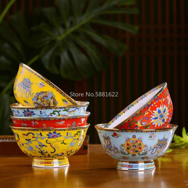 

bowls 4.5/5/6/8 inch vintage chinese tradition ceramic tableware soup rice bowl jingdezhen bone china ramen salad mixing