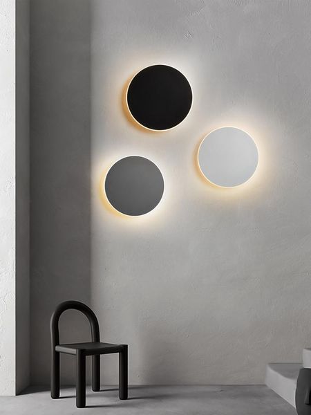 

wall lamps modern minimalist led lamp induction background north balcony aisle european staircase living room bedside