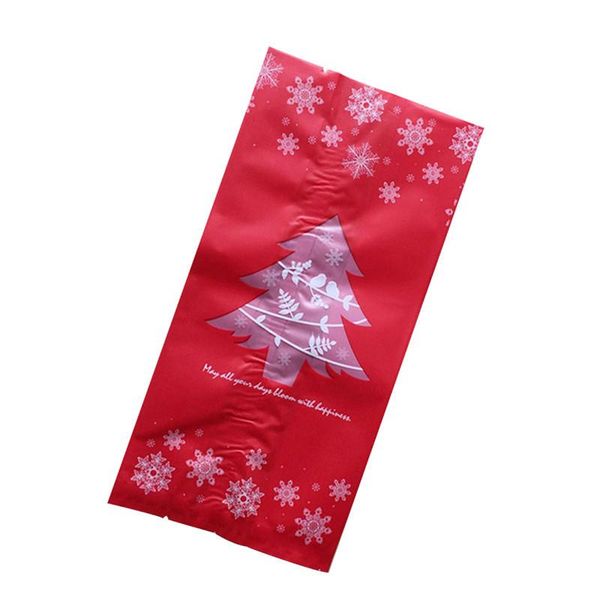 

gift wrap m.j.d. 50 pcs/lot red/green christmas bags candy box with snowflake xmas dessert cookie home decorations