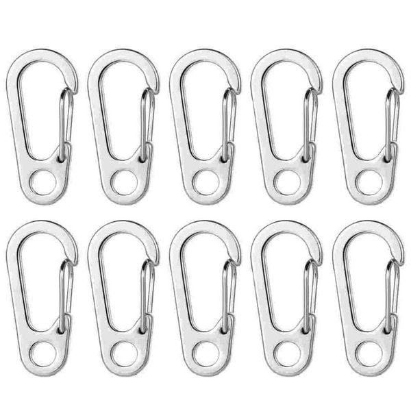 

cords, slings and webbing 10pcs outdoor climbing buckles portable d shape backpack carabiners