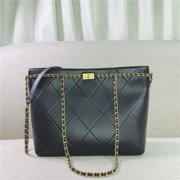 

evening bags 2021 leather rhombic chain tote bag large capacity fashion one shoulder messenger underarm handbag trendy
