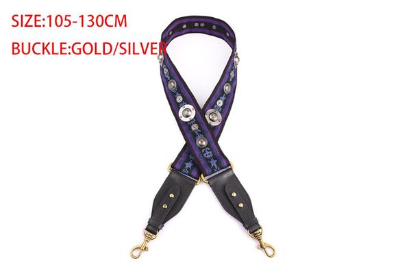 

classic new rivet design women bag strap adjust handle for lady shoulder strap trendy canvas bags belts a0022 cj191219, Black