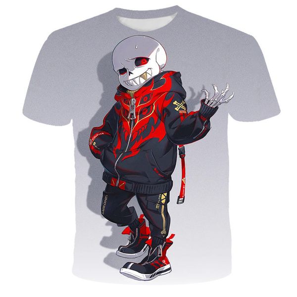 

2021 new 3d personalized printing fashion trend men's lightweight breathable short sve t-shirt 8lwg, White;black