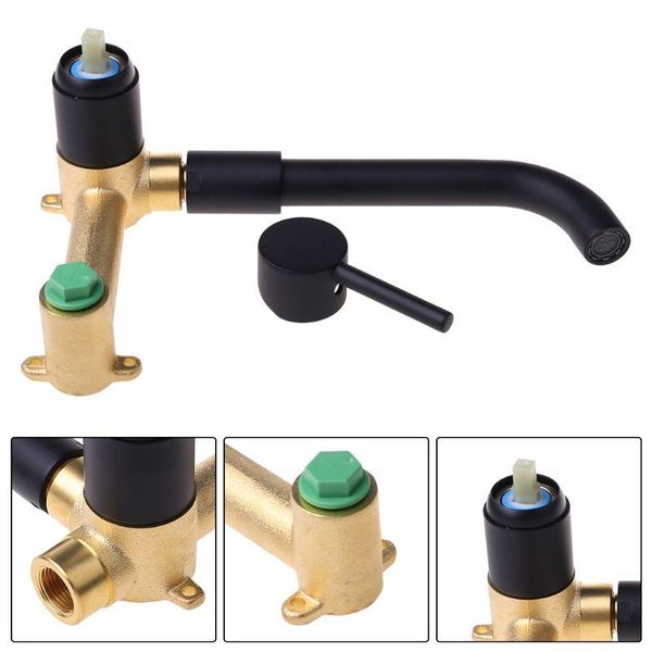 

bathroom sink faucets 1set wall mounted basin faucet metal single handle cold mixer water tap kit