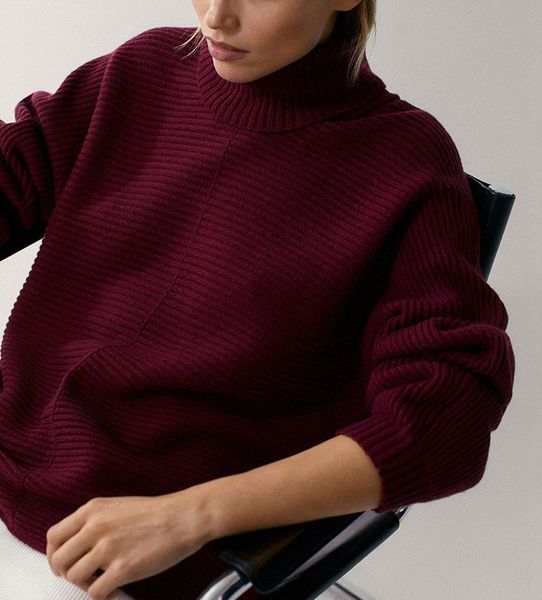 

2021 new women solid pullover women's turtleneck sweater vxuv, White;black