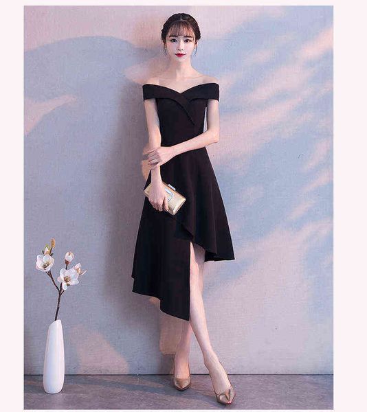 

luxury prom dresses evening 2021 black medium length small banquet can wear annual party at ordinary tim