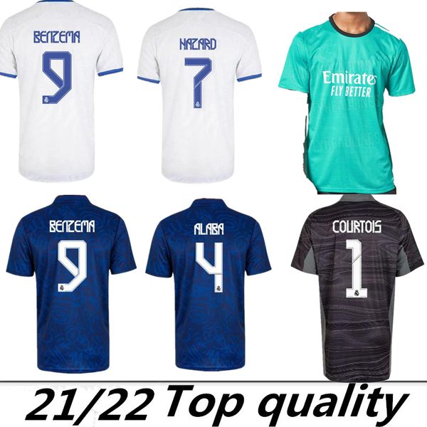 

21 22 lmadrid soccer jersey bale camisetas de futbol benzema alaba casemiro 2021 2022 asensio modric marcelo third mbappe football shirt goa, Black;yellow
