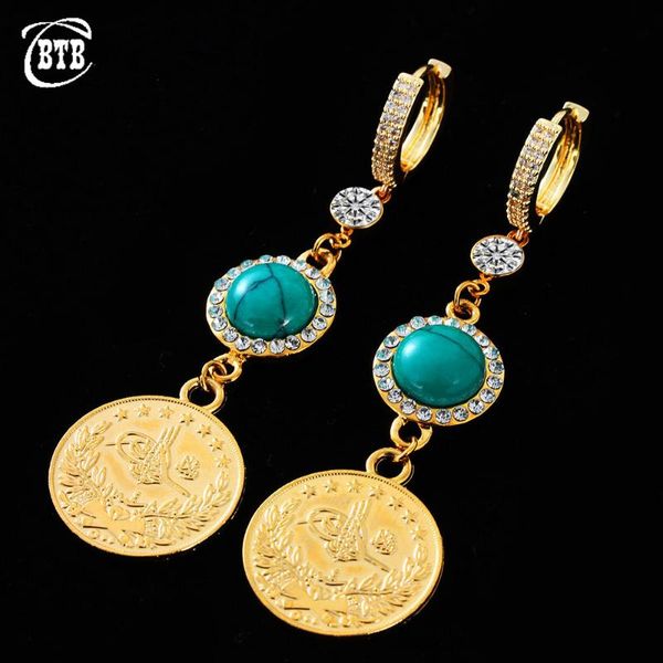 

dangle & chandelier fashion coin women glamour earrings crystal pendant luxury jewelry wedding party holiday gift wholesale, Silver