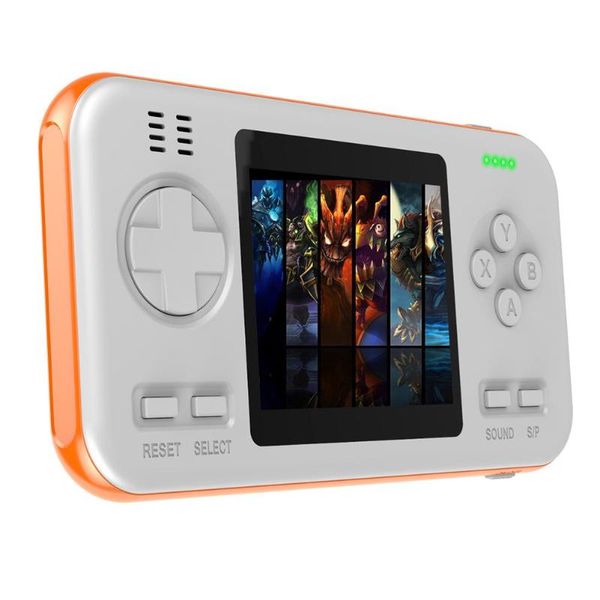 

handheld game console retro 416 game w/8000mah power bank (white orange