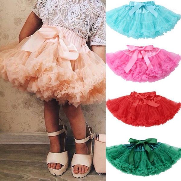 

skirts multi-style little girls tutu kids baby girl cake layered skirt petticoat princess fluffy underskirt party clothes1, Blue
