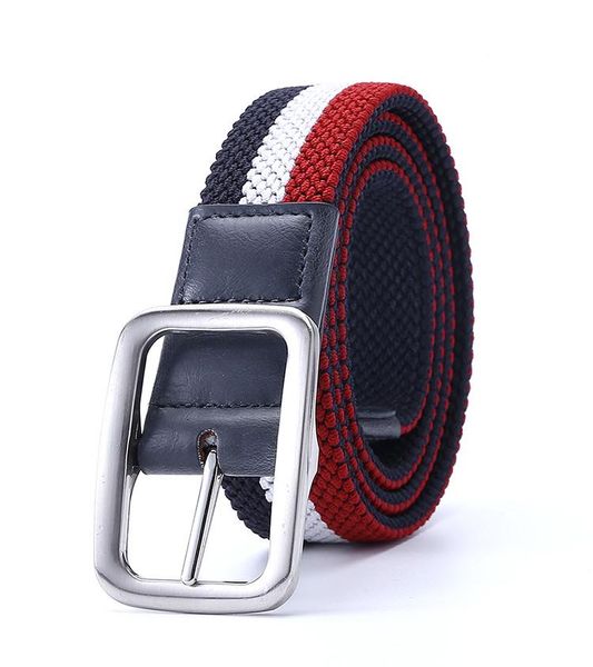 

belts male dress elastic fabric woven stretch multicolored braided golf hiking casual pants jeans belt for men, Black;brown