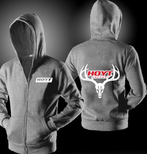 

men's hoodies & sweatshirts 2021spring men hoyt logo cardigan hooded solid color print custom made zipper pocket jacket male tracksuit, Black