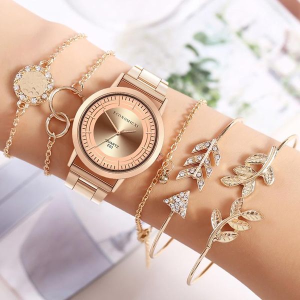 

pcs quartz watches bracelets women wristwatches luxurious fashion analog bracelet watch gift for zegarek damski, Slivery;brown