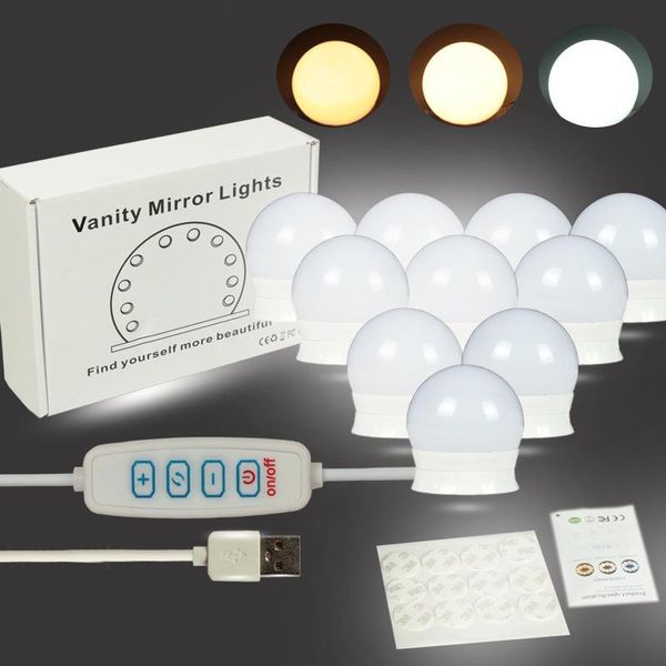 

vanity lights led 12v makeup mirror light bulb hollywood stepless dimmable wall lamp 8 10 12 14bulbs kit for dressing table