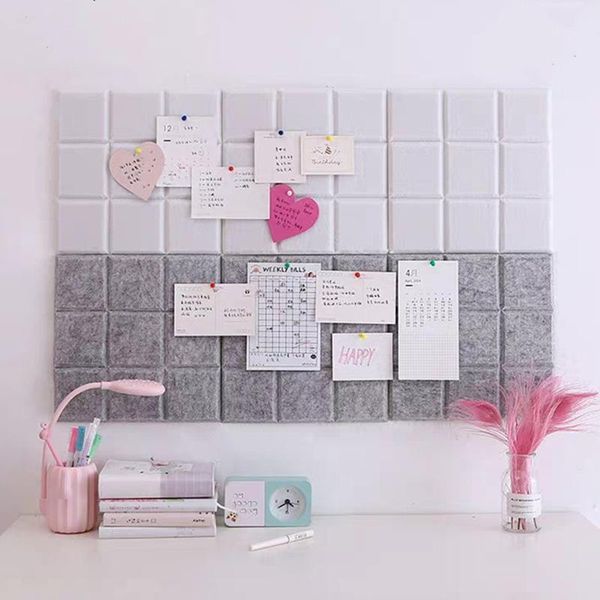 

wall stickers 30x30cm felt board background message display decoration