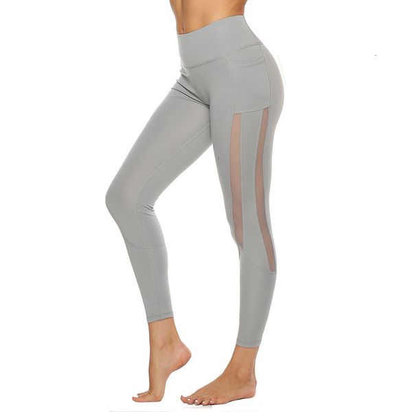 

ladies selling side ee pocket strip gas joint sports yo-go leggings women walking fitness, Black