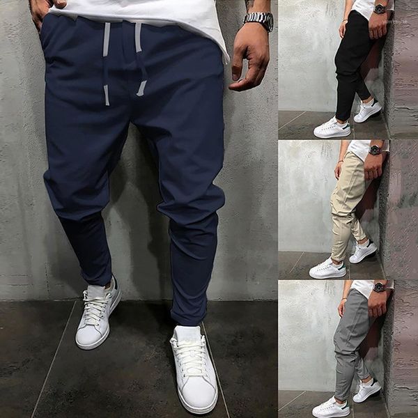 

men's pants 2021 summer solid color eight-color nine, Black