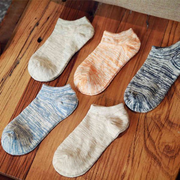 

socks men's bamboo cotton boat national style thick thread men's, Black;white