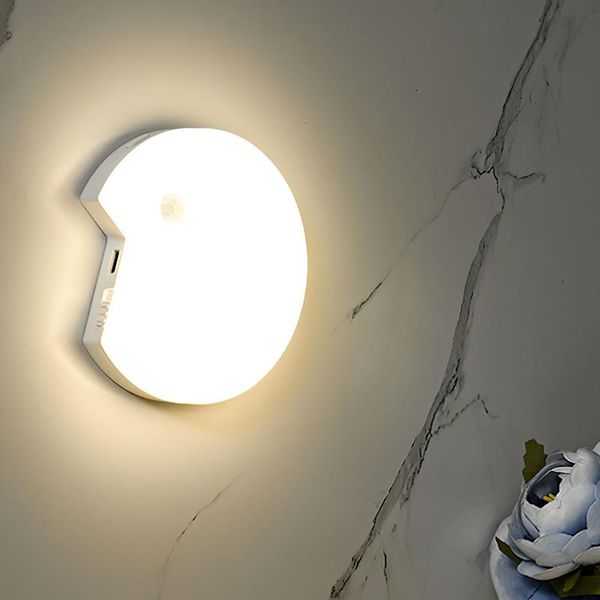 

night lights led light magnetic motion sensoring indoor usb rechargeable wall lamp bedside for bedroom stairs lighting