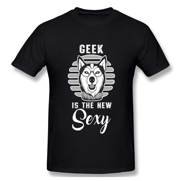 

men's t-shirts siberian husky geek glasses dog owner pet lover gift tshirt man t shirt woman, White;black