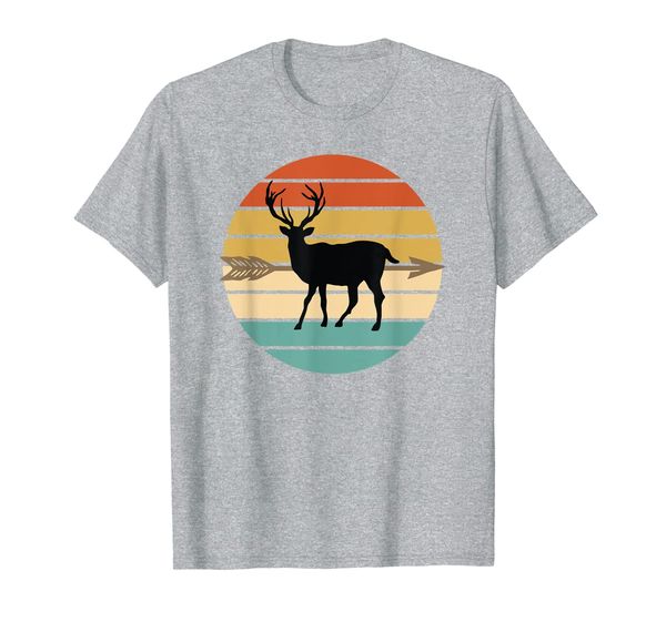 

archery deer hunting silhouette t-shirt, White;black