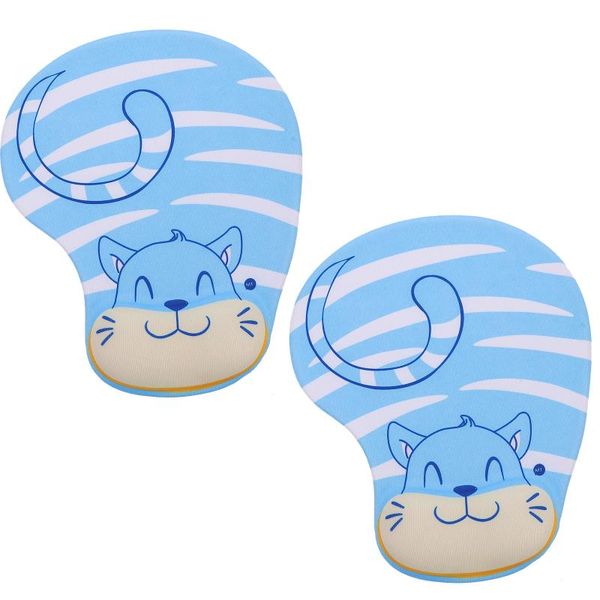 

mouse pads & wrist rests 2pcs lappad white-collar office must-have supply anti-slid cushion