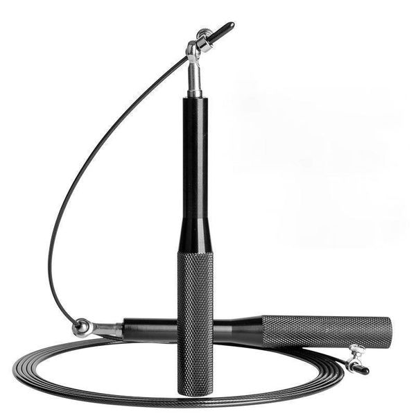 

workout adjustabl jump rope wearproof bearing foot skip skipping rope steel wire training springtouw sports equipment ek50ts