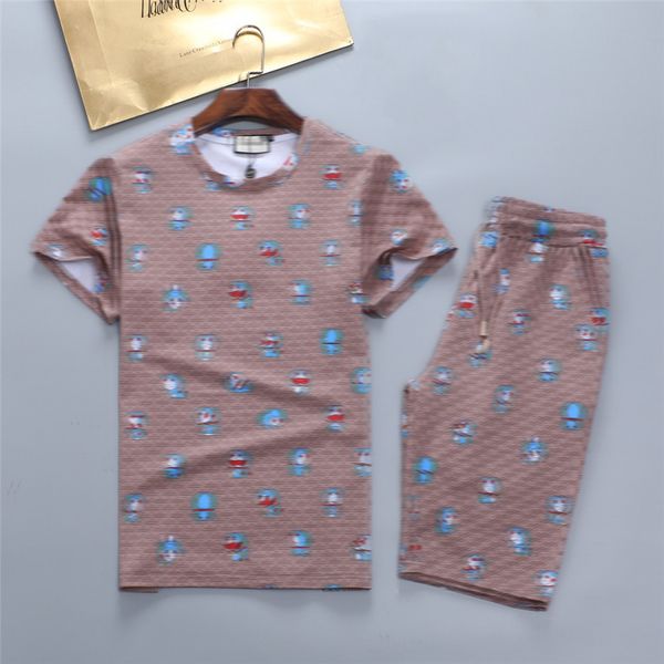 

22ss mens sportswear holiday travel beach designers tracksuits summer short sleeve suits fashion shirts shorts sets luxury casual sports out, Gray