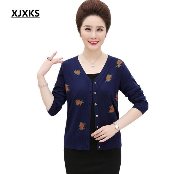 

women's sweaters xjxks sweters women invierno 2021 cardigan sweater plus size autumn v-neck wool knitted cardigans coat, White;black
