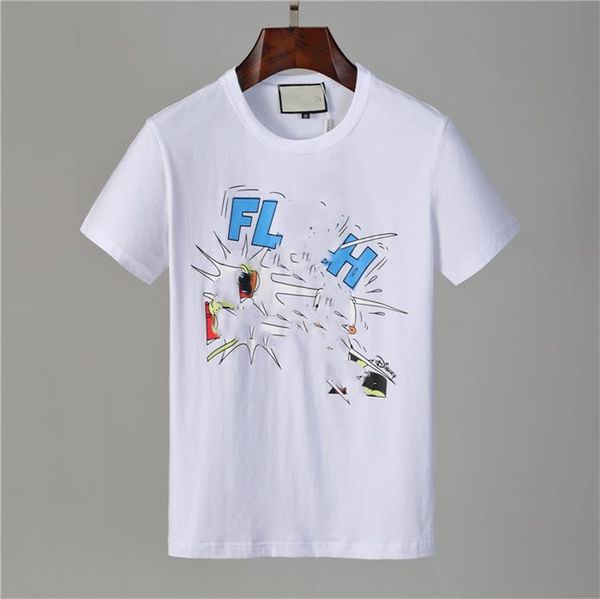 

casual designers t shirts mens clothing brand tee shirt fashion summer tide braned letters printed luxurious men m-3xl a@66, White;black