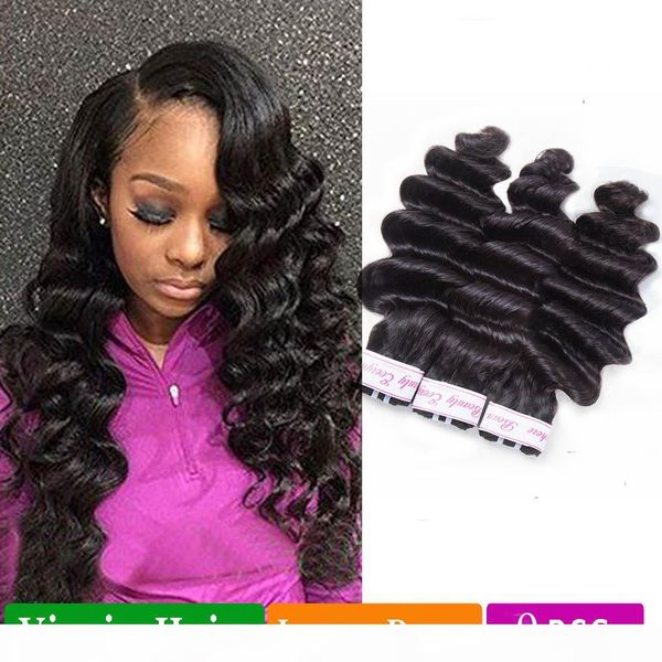 

9a brazilian virgin human hair 9 bundles 100% unprocessed brazilian straight body wave loose deep wave curly human hair extensions, Black