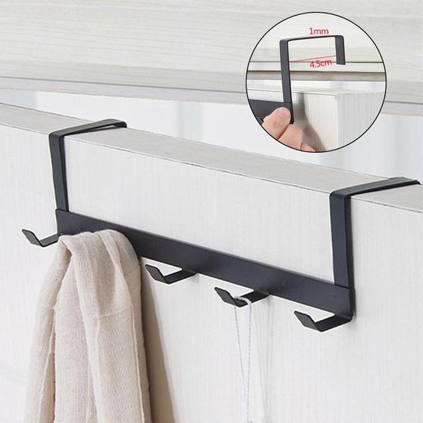 

hooks & rails dormitory hanger on door holder clothes for coat rack towel kitchen organizer metal hat cap