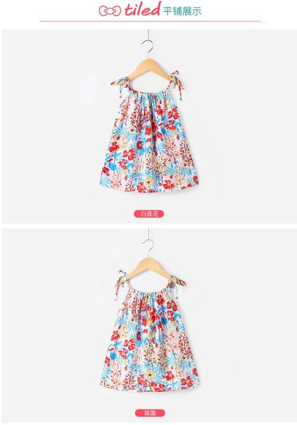 

girl's dresses 2021 arrival baby girls dress summer beach style 1 to 6 years old, Red;yellow